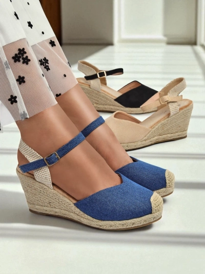 Royalfashion Жіночі босоніжки на танкетці Solara Еспадрильї
