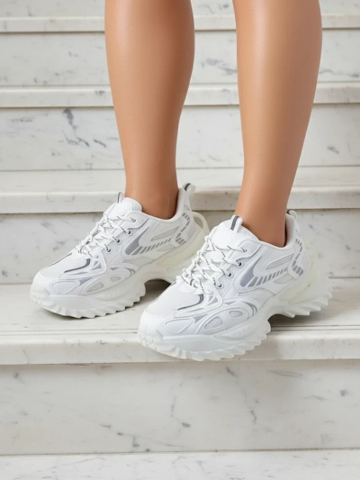 Gloriosa Weiße Damen-Sneakers aus Öko-Leder