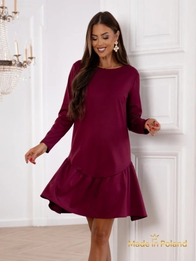 Mini-Damenkleid mit Rüschen