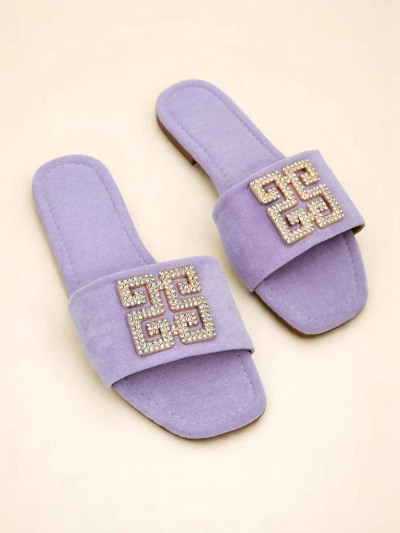 Royalfashion Damen-Pantoletten mit flacher Sohle Zamila