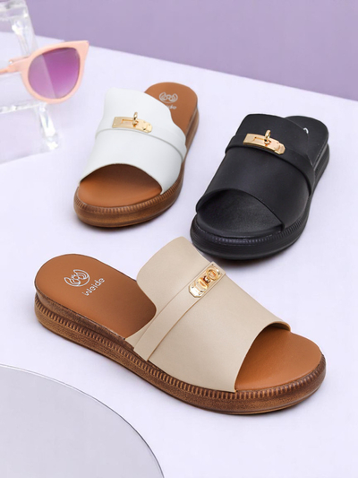 Royalfashion Damensandalen flach Rhapsody