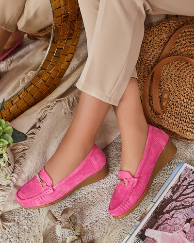 Royalfashion Damen eko Wildleder Mokassins Ewo