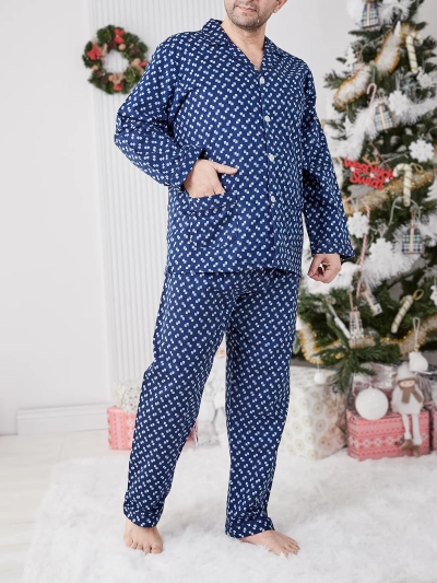 Royalfashion Herrenpyjama mit Druck