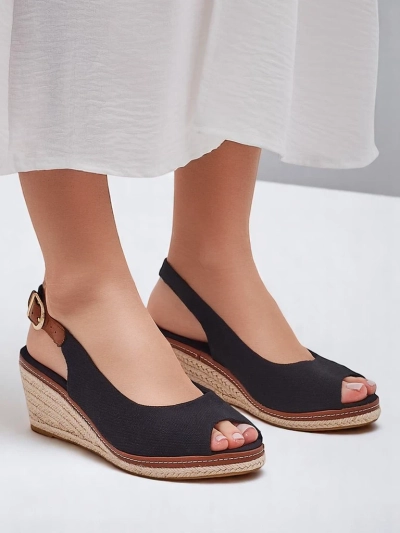 Royalfashion Damen Wedge-Sandalen ohne Zehen Tafenis