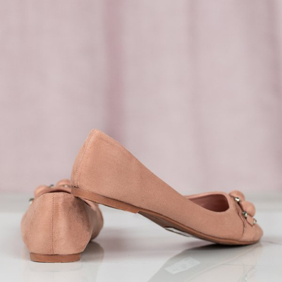 Dunkelrosa Ballerinas mit Aya-Dekor - Schuhe 1
