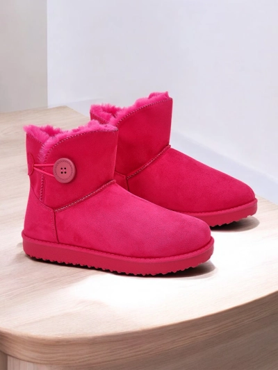 Royalfashion Kurze Damenstiefel a'la Schneestiefel Malla