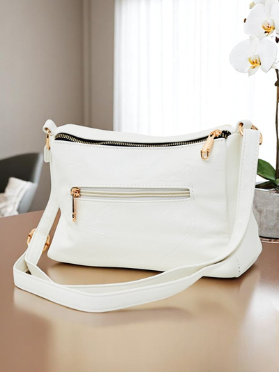 Royalfashion Kleine quadratische Handtasche aus Öko-Leder Niva Time