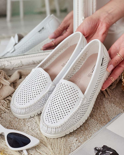 Royalfashion Жіночі шкіряні мокасини Nafis