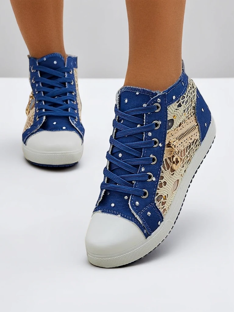 Royalfashion Hohe Damensneaker a'la Jeans
