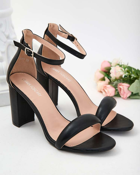 Royalfashion Damen Leheres Post Sandalen