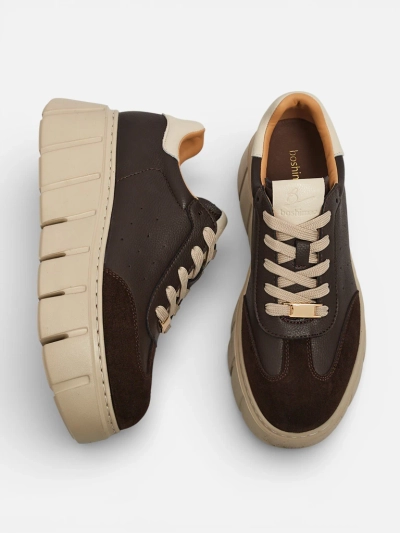 Sportliche Damen-Sneakers aus Naturleder Taures