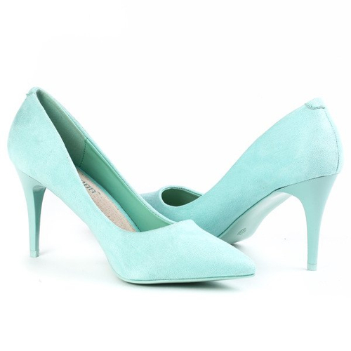 Miętowe klasyczne szpilki Annabella- Obuwie
