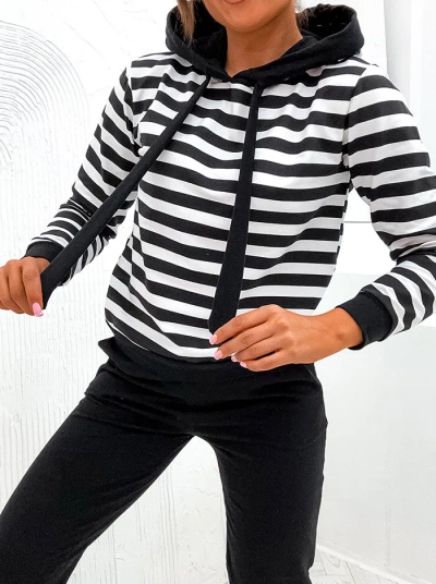 Royalfashion Damen-Set aus gestreifter Baumwolle