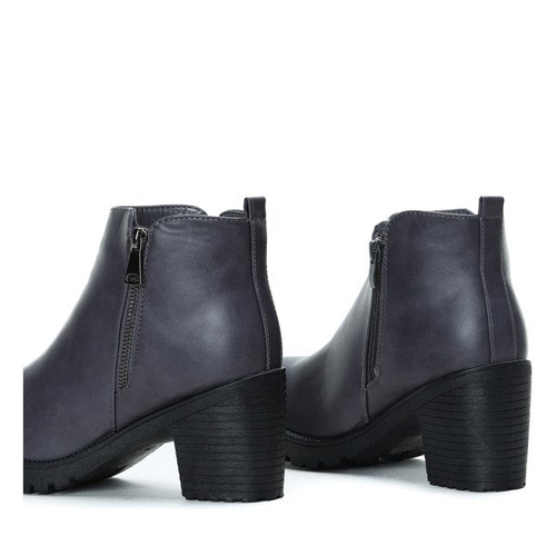 Szare botki na słupku Nightcall - Obuwie