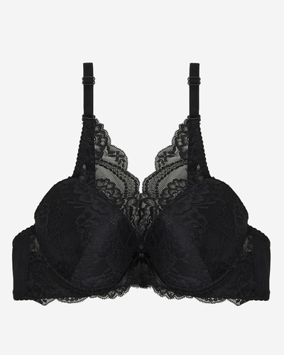 Damen-Push-up-BH mit schwarzer Spitze - Underwear