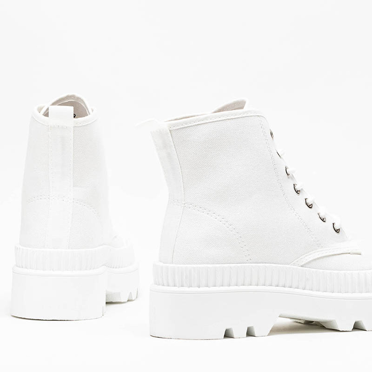 Weiße Damenstiefeletten Roulle - Schuhe