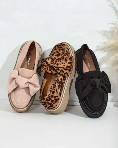 Royalfashion Damen Halbschuhe mit Schleife Eriz