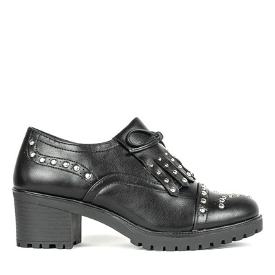 Schwarze niedrige Schuhe auf einem dicken Pfosten Colorado - Footwear