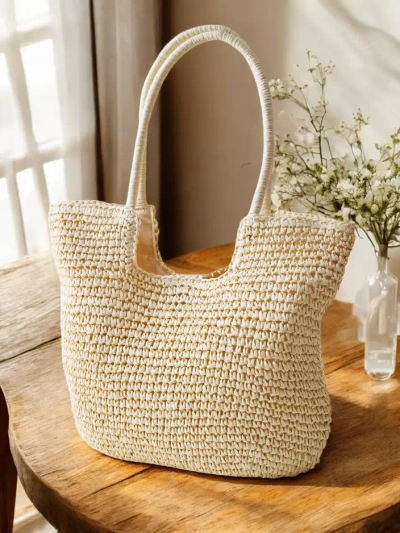 Royalfashion Große Strohtasche für Frauen