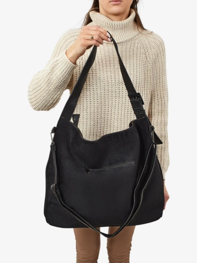 Damen Shopper Handtasche Eco Wildleder Donenn