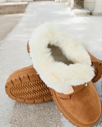 Royalfashion Damen Kurzstiefel a'la Schneestiefel Dobis