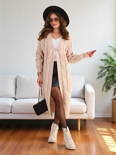 Royalfashion Gestrickte Damen-Strickjacke
