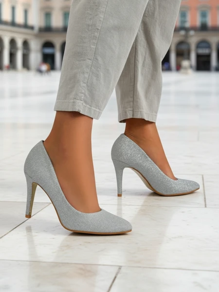 Royalfashion Glitzer Damen-Stilettos Enen