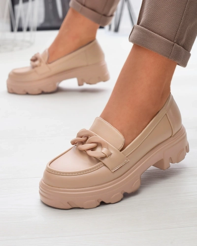 Damen Mokassins in Hellbraun Aromg- Footwear