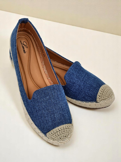Royalfashion Damen-Espadrilles aus Öko-Wildleder Bombei