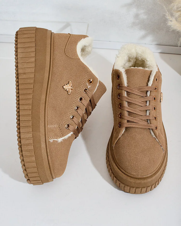 Royalfashion Warmed women's sneakers with fur Noxu