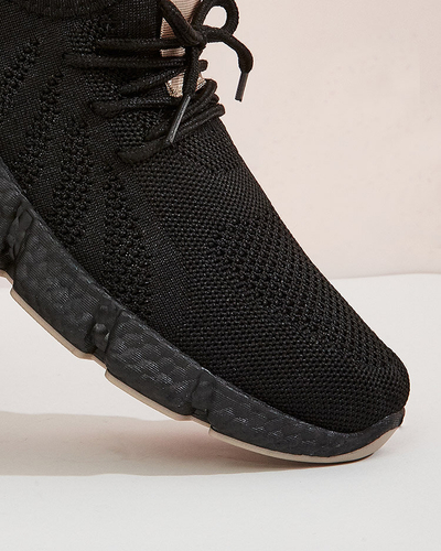 Sportschuhe in Schwarz und Beige für Damen Bommgi - Schuhe