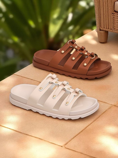 Royalfashion Damen Pantoletten Aurelia Roma