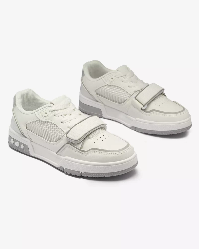 Sportliche Damen-Sneakers in weiß-grauer Farbe Xirrat- Footwear