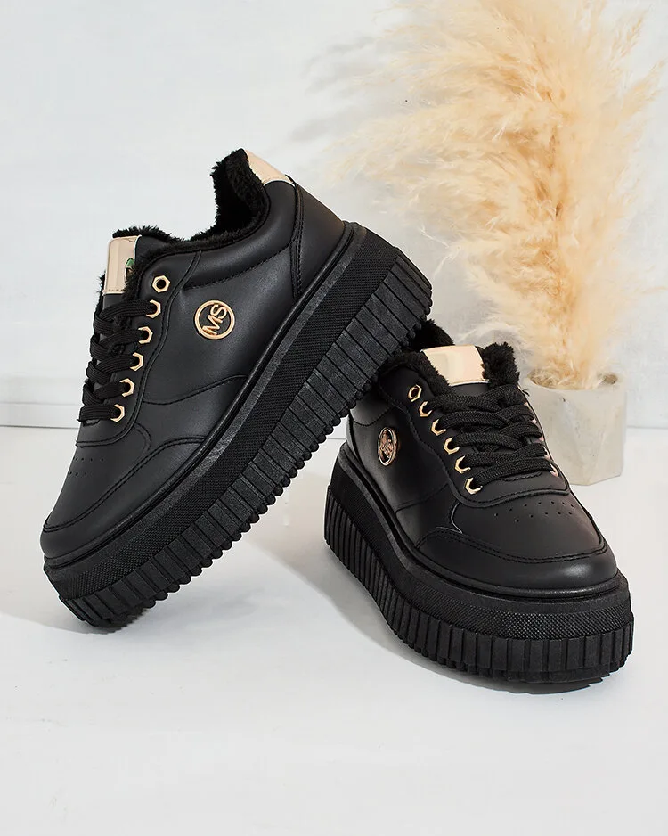 Royalfashion Warme Damen-Sneakers mit Fell Sofi