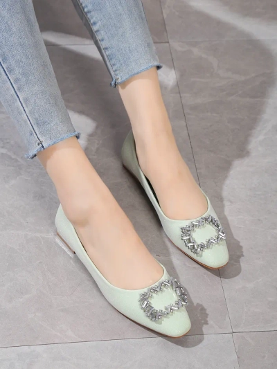 Royalfashion Damen Ballerinas mit Glitzer Ofenale