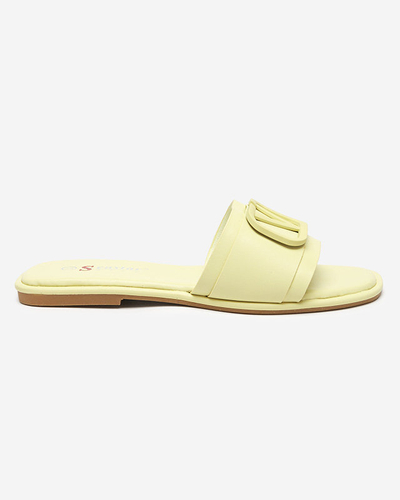 Cartec-Hausschuhe aus grünem Öko-Leder für Damen - Schuhe