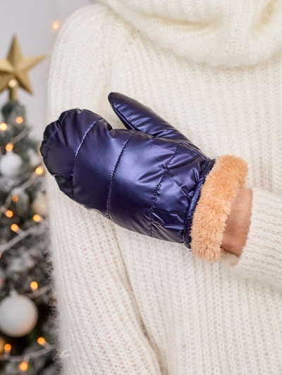 Royalfashion Marineblaue Damenhandschuhe