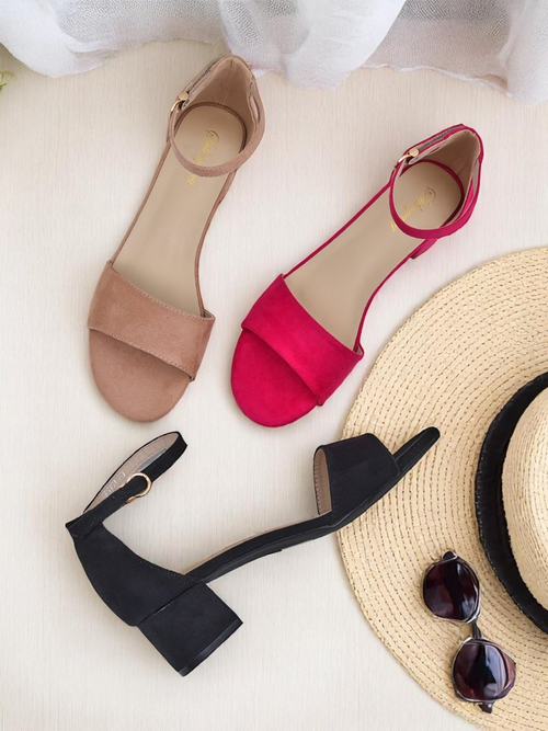 Royalfashion Жіночі сандалі на низькому підборі SoftHeels