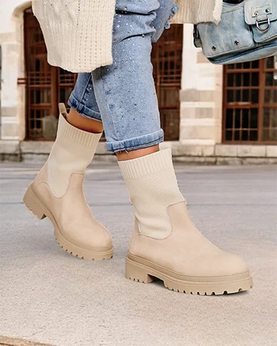 Royalfashion Damen Slip-On Knöchelstiefel Dorino