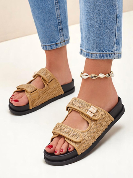 Royalfashion Damenslipper-Sandalen mit Flechtdetail Delibeli