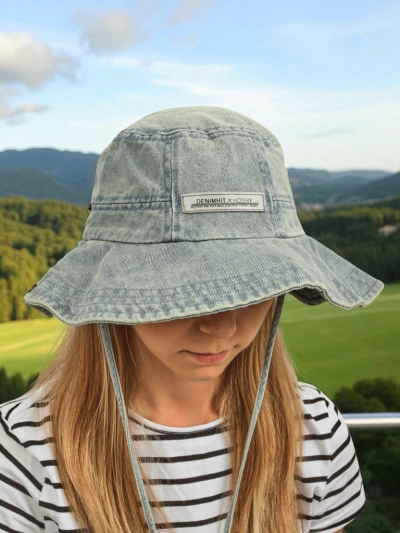 Kalos Denim Sonnenhut für Damen – Antiker Stil und UV-Schutz