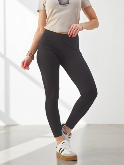 Royalfashion Damen Ripp-Cotton-Leggings