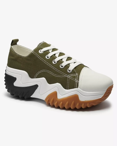 Damen grüne Plateau-Sportschuhe Nacarry - Footwear