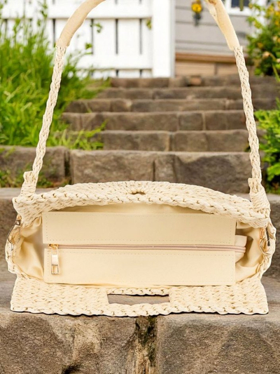 Royalfashion Мініатюрна жіноча солом'яна сумка Mini Moon Straw