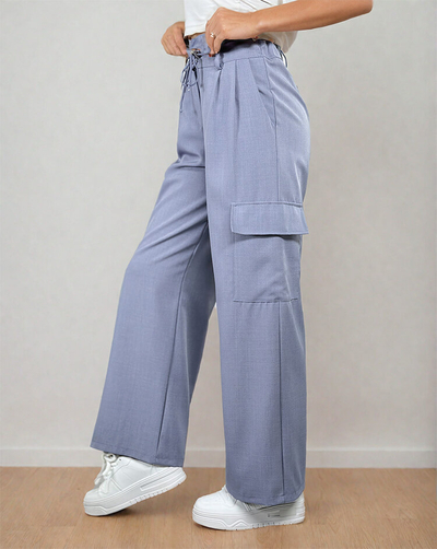 Royalfashion Weite Damenhose mit Taschen