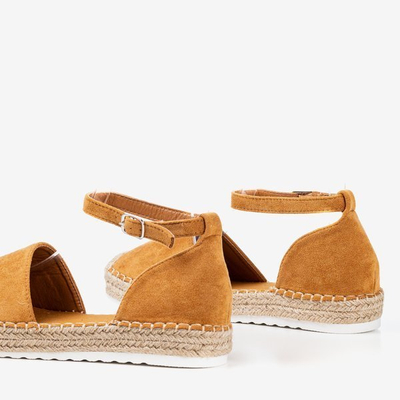 Braune Damen-Espadrilles auf der Citiva-Plattform - Schuhe 1