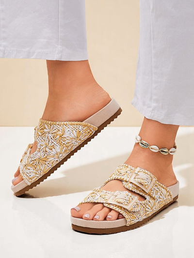 Royalfashion Damen-Sandalen mit Schnallen Samorra