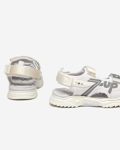 OUTLET Weiße Kindersandalen Doniso - Schuhe
