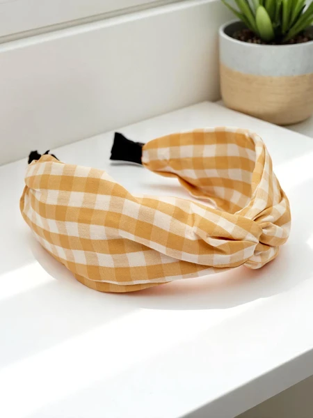 Royalfashion Claras kariertes Haarband