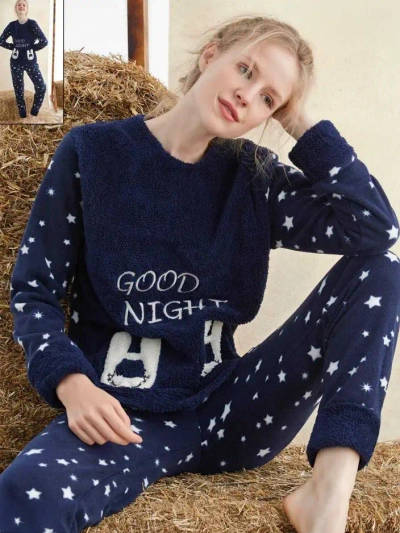 Royalfashion Damen-Pyjamas a'la Polar Happy Sweet Dream